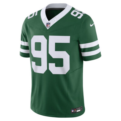Alternative view of Quinnen Williams New York Jets Green Home Vapor F.U.S.E Limited Jersey - All Stitched