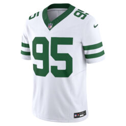 Alternative view of Quinnen Williams New York Jets White Road Vapor F.U.S.E Limited Jersey - All Stitched
