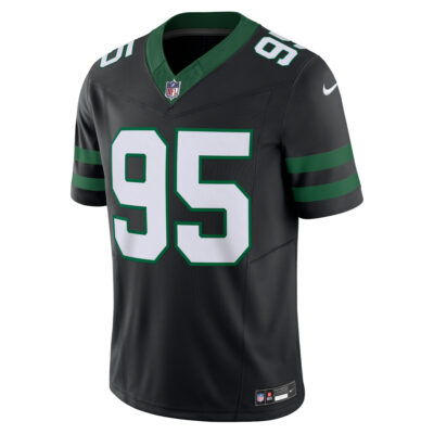 Alternative view of Quinnen Williams New York Jets Black Alternate Vapor F.U.S.E Limited Jersey - All Stitched