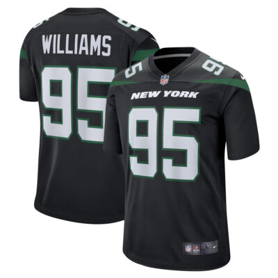Quinnen Williams New York Jets Black Alternate Jersey - All Stitched
