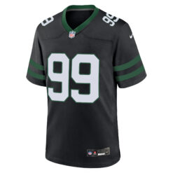 Alternative view of Mark Gastineau New York Jets Black Alternate Game Jersey - All Stitched
