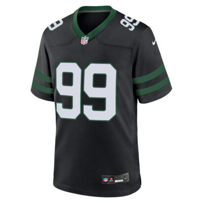 Alternative view of Mark Gastineau New York Jets Black Alternate Game Jersey - All Stitched
