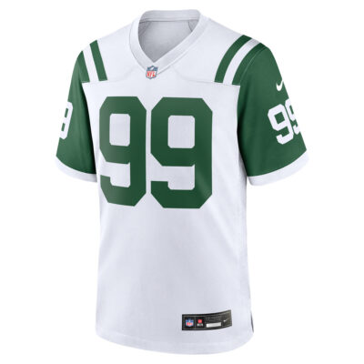 Alternative view of Mark Gastineau New York Jets White Classic Alternate Game Jersey - All Stitched