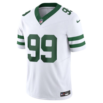 Alternative view of Mark Gastineau New York Jets White Road Vapor F.U.S.E Limited Jersey - All Stitched