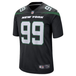 Alternative view of Mark Gastineau New York Jets Black Alternate Jersey - All Stitched