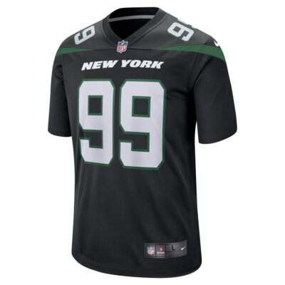 Alternative view of Mark Gastineau New York Jets Black Alternate Jersey - All Stitched