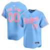 Custom Los Angeles Dodgers Bubblegum Light Blue Limited Jersey - All Stitched