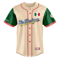 Alternative view of Los Angeles Dodgers 2025 Mexican Heritage Night Limited Jersey - All Stitched
