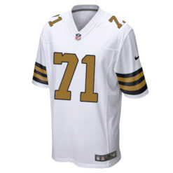 Alternative view of Kelvin Banks Jr New Orleans Saints White Alternate Game Jersey - All Stitched