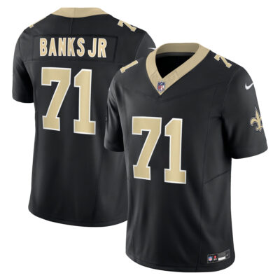 Kelvin Banks Jr New Orleans Saints Black Home Vapor F.U.S.E Limited Jersey - All Stitched