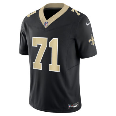 Alternative view of Kelvin Banks Jr New Orleans Saints Black Home Vapor F.U.S.E Limited Jersey - All Stitched