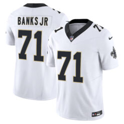 Kelvin Banks Jr New Orleans Saints White Road Vapor F.U.S.E Limited Jersey - All Stitched