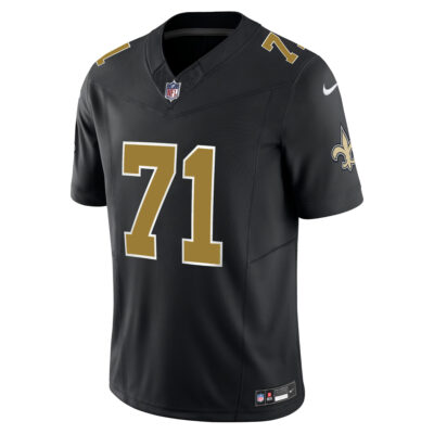 Alternative view of Kelvin Banks Jr New Orleans Saints Black Alternate Vapor F.U.S.E Limited Jersey - All Stitched