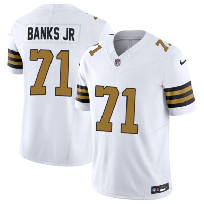 Kelvin Banks Jr New Orleans Saints White Alternate Vapor F.U.S.E Limited Jersey - All Stitched