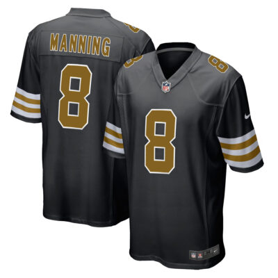 Archie Manning New Orleans Saints Black Alternate Game Jersey - All Stitched