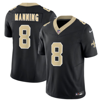 Archie Manning New Orleans Saints Black Home Vapor F.U.S.E Limited Jersey - All Stitched