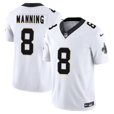 Archie Manning New Orleans Saints White Road Vapor F.U.S.E Limited Jersey - All Stitched