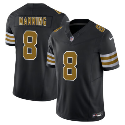 Archie Manning New Orleans Saints Black Alternate Vapor F.U.S.E Limited Jersey - All Stitched