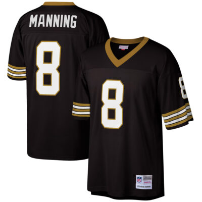 Archie Manning New Orleans Saints Black 1979 Legacy Jersey - All Stitched