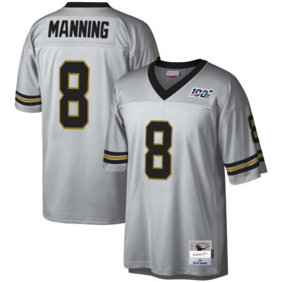 Archie Manning New Orleans Saints Grey Legacy Jersey - All Stitched