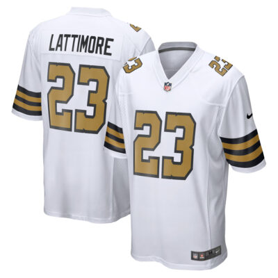Marshon Lattimore New Orleans Saints White Alternate Game Jersey - All Stitched