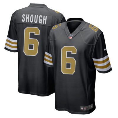 Tyler Shough New Orleans Saints Black Alternate Game Jersey - All Stitched