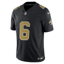 Alternative view of Tyler Shough New Orleans Saints Black Alternate Vapor F.U.S.E Limited Jersey - All Stitched