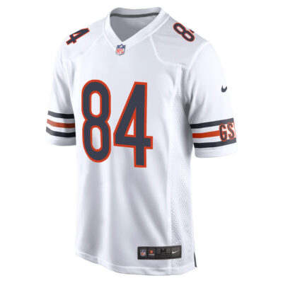 Alternative view of Colston Loveland Chicago Bears White Road Game Jersey - All Stitched