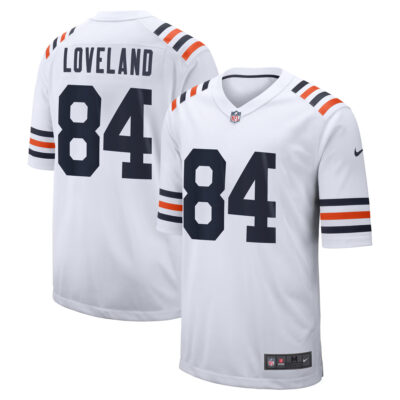 Colston Loveland Chicago Bears White Alternate Game Jersey - All Stitched