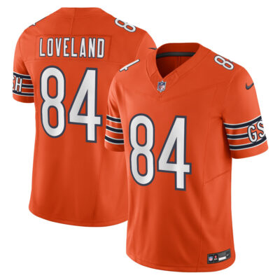 Colston Loveland Chicago Bears Orange Alternate Vapor F.U.S.E Limited Jersey - All Stitched
