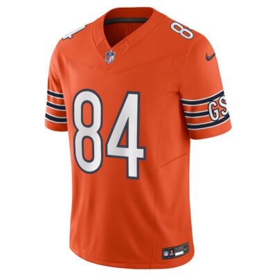 Alternative view of Colston Loveland Chicago Bears Orange Alternate Vapor F.U.S.E Limited Jersey - All Stitched