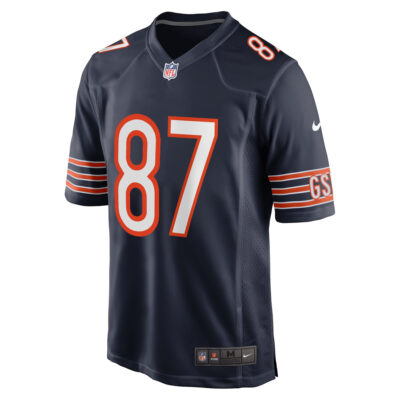 Alternative view of Luther Burden III Chicago Bears Navy Home Game Jersey - All Stitched