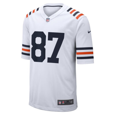Alternative view of Luther Burden III Chicago Bears White Alternate Game Jersey - All Stitched