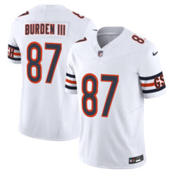Luther Burden III Chicago Bears White Road Vapor F.U.S.E Limited Jersey - All Stitched