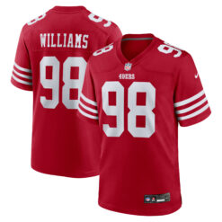 Mykel Williams San Francisco 49ers Scarlet Home Game Jersey - All Stitched