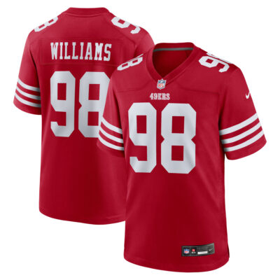Mykel Williams San Francisco 49ers Scarlet Home Game Jersey - All Stitched