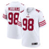 Mykel Williams San Francisco 49ers White Road Game Jersey - All Stitched