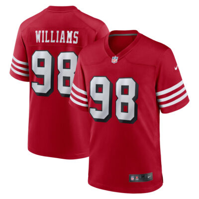 Mykel Williams San Francisco 49ers Scarlet Alternate Game Jersey - All Stitched