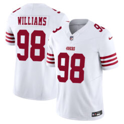 Mykel Williams San Francisco 49ers White Road Vapor F.U.S.E Limited Jersey - All Stitched