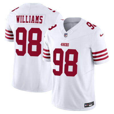 Mykel Williams San Francisco 49ers White Road Vapor F.U.S.E Limited Jersey - All Stitched