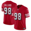 Mykel Williams San Francisco 49ers Scarlet Alternate Vapor F.U.S.E Limited Jersey - All Stitched