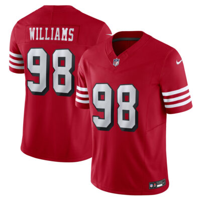 Mykel Williams San Francisco 49ers Scarlet Alternate Vapor F.U.S.E Limited Jersey - All Stitched