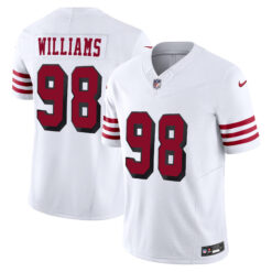 Mykel Williams San Francisco 49ers White Alternate Vapor F.U.S.E Limited Jersey - All Stitched