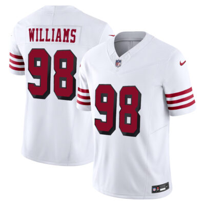 Mykel Williams San Francisco 49ers White Alternate Vapor F.U.S.E Limited Jersey - All Stitched
