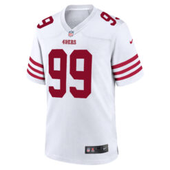 Alternative view of Alfred Collins San Francisco 49ers White Road Game Jersey - All Stitched