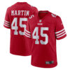 Nick Martin San Francisco 49ers Scarlet Home Game Jersey - All Stitched