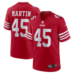 Nick Martin San Francisco 49ers Scarlet Home Game Jersey - All Stitched
