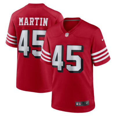 Nick Martin San Francisco 49ers Scarlet Alternate Game Jersey - All Stitched