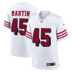 Nick Martin San Francisco 49ers White Alternate Game Jersey - All Stitched