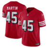 Nick Martin San Francisco 49ers Scarlet Alternate Vapor F.U.S.E Limited Jersey - All Stitched